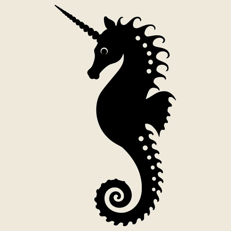 Elegantes Einhorn-Seepferdchen