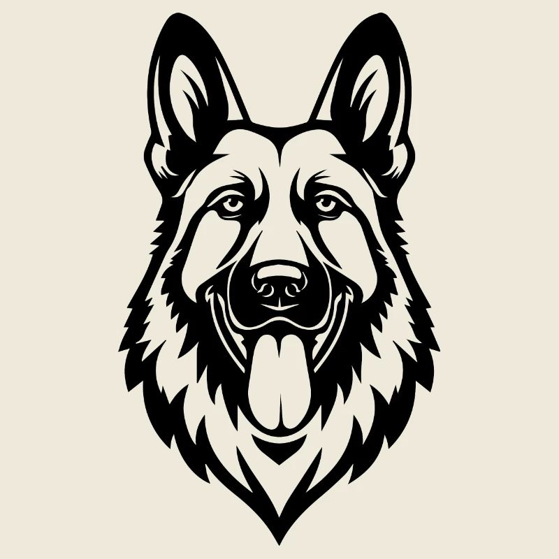 Schäferhund Hund Hundekopf