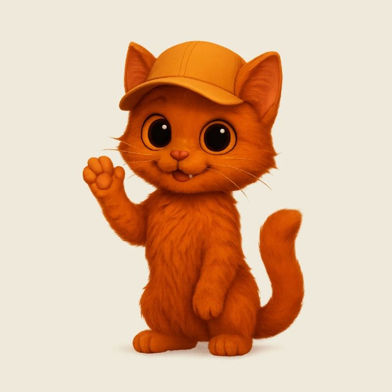 Chat mignon avec Cappy