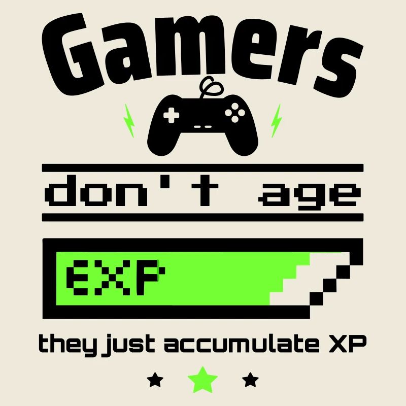 Gamer doesn't get old,geek birthday gift