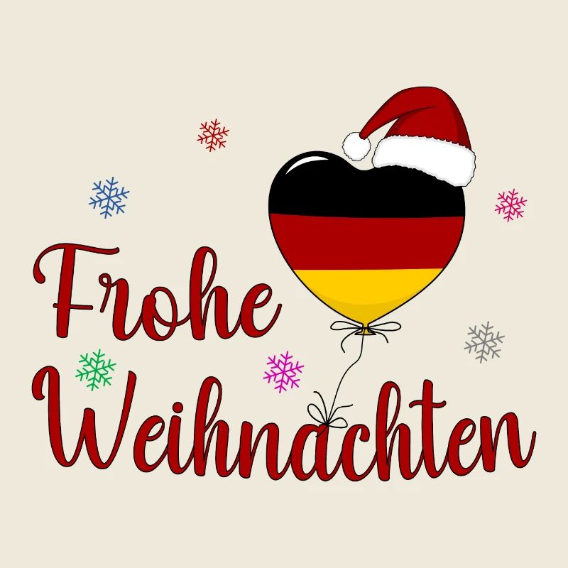 Frohe Weihnachten Deutschland Herz