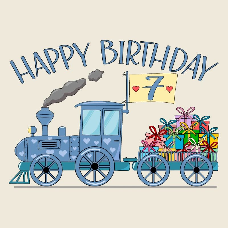 Chemin de fer de train pour enfants Joyeux anniversaire 7