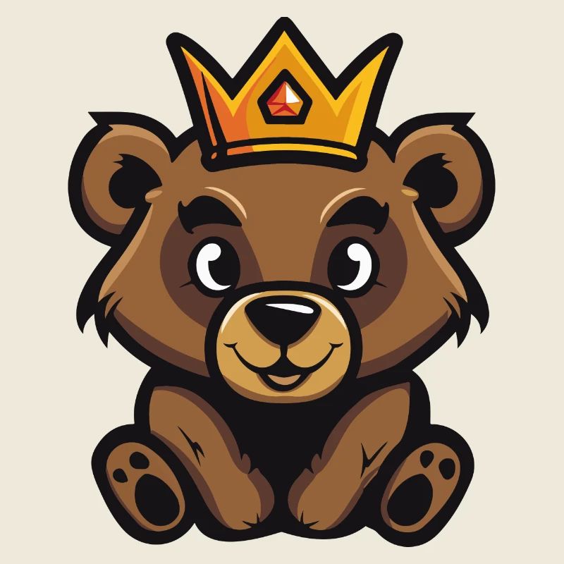 Couronne de bande dessinée d’ours