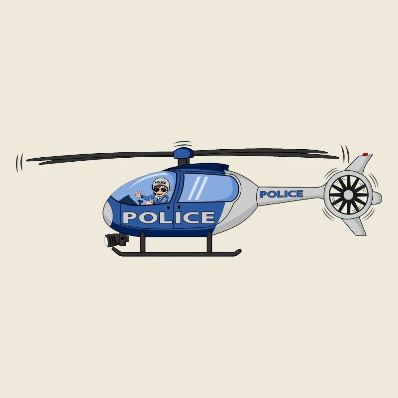 Police Helicopter Pilot Hubschrauber