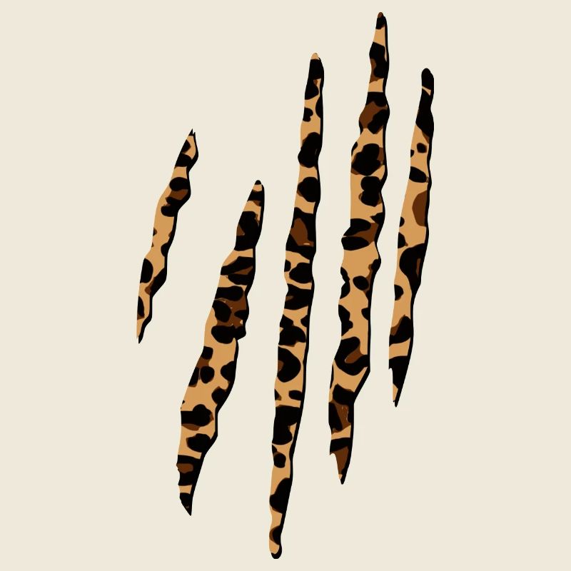 Leopard Skin Pattern Scratch Wildlife Safari 3D