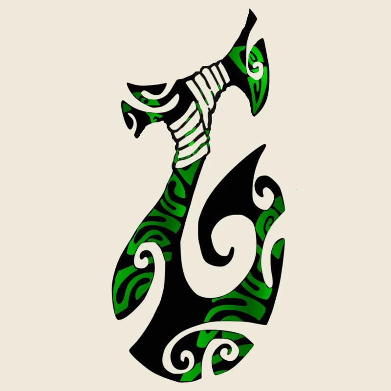 MATAU - Black (polynesian Hook)