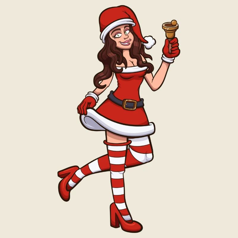 Weiblicher Weihnachtsmann