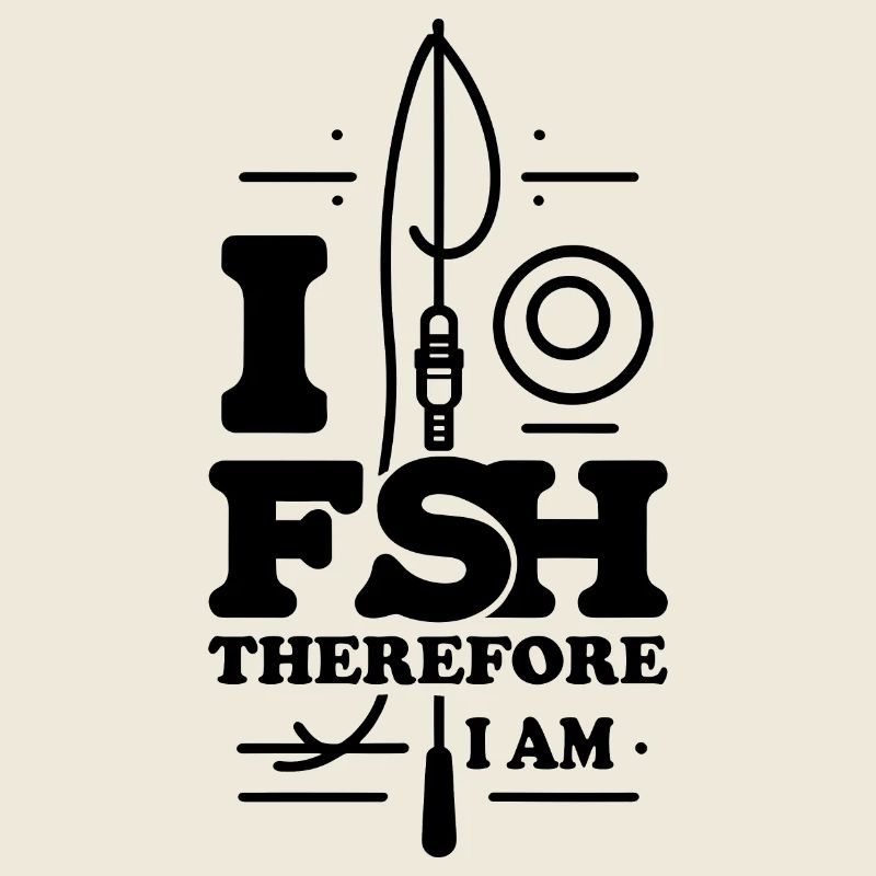 "Ich fische, also bin ich" - Elegantes Angeldesign