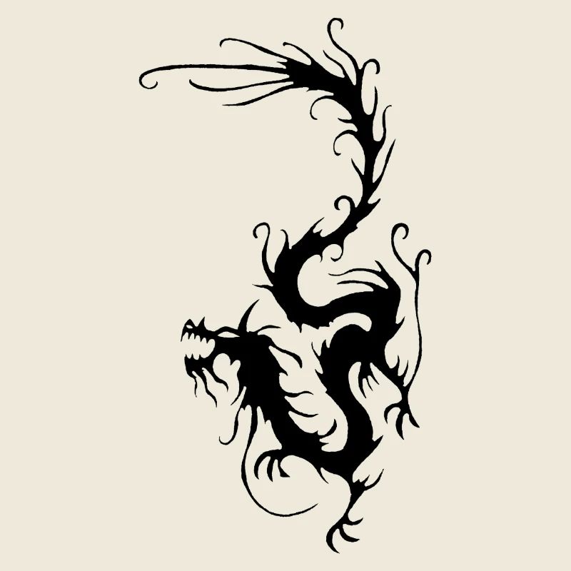 Schwarzer Rauchdrache