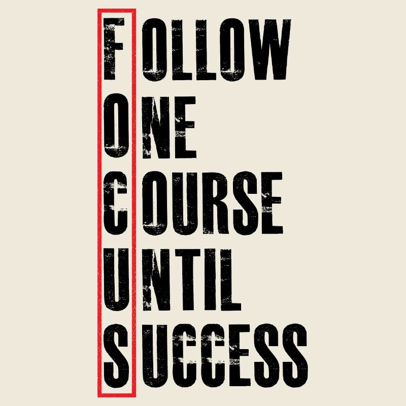 follow one course until