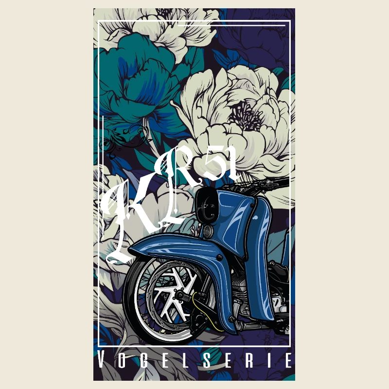 Hirondelle (bleu) // Illustration