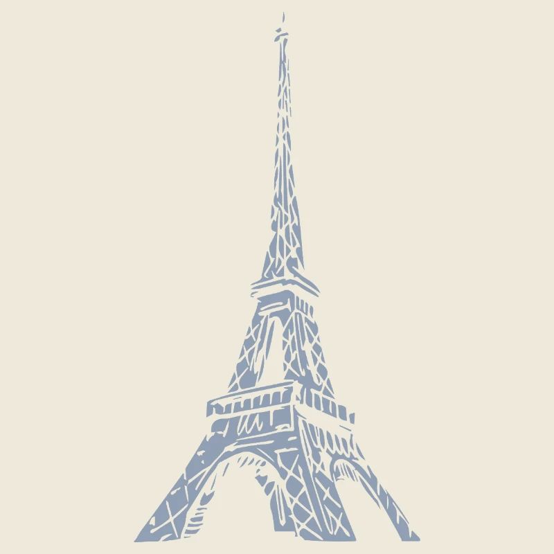 Eiffelturm Silhouette Paris Grunge Look