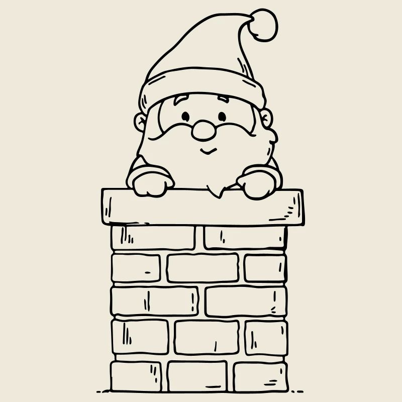 Père Noël Drôle Noël