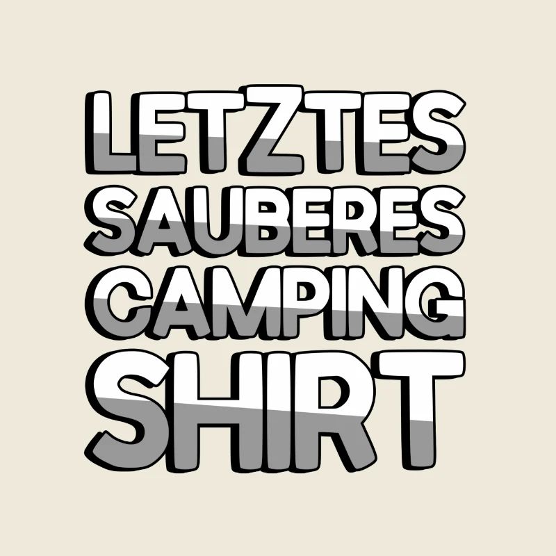 LETZTER SAUBERER CAMPING SHIRT - Camping