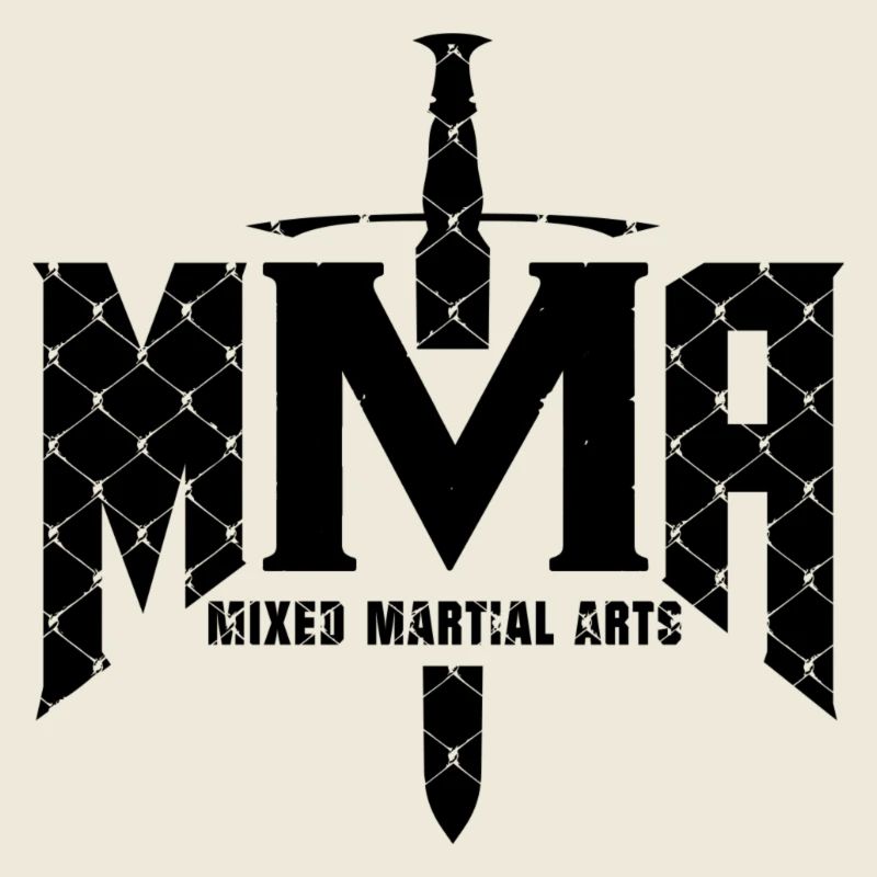 Mixed Martial Arts Cage Grid Design MMA Fighter