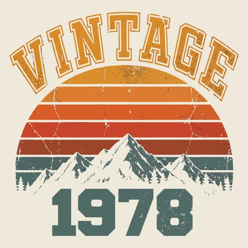 Vintage 1978 Retro Mountain Geburtstag 1978