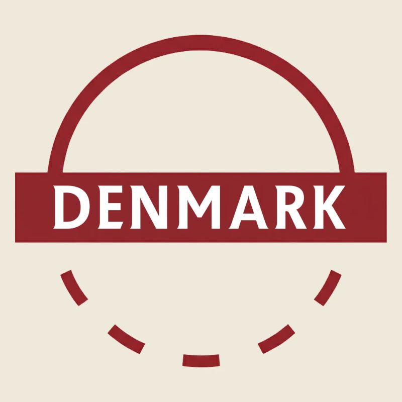 Denmark Round Emblem
