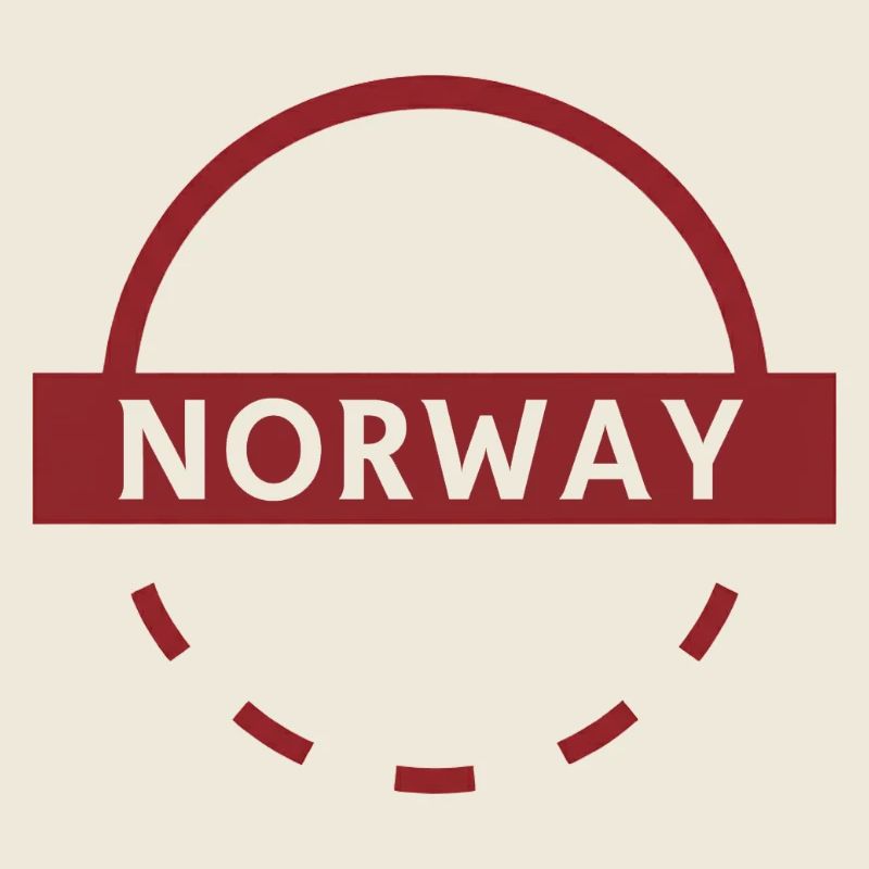 Emblème rond de la Norvège