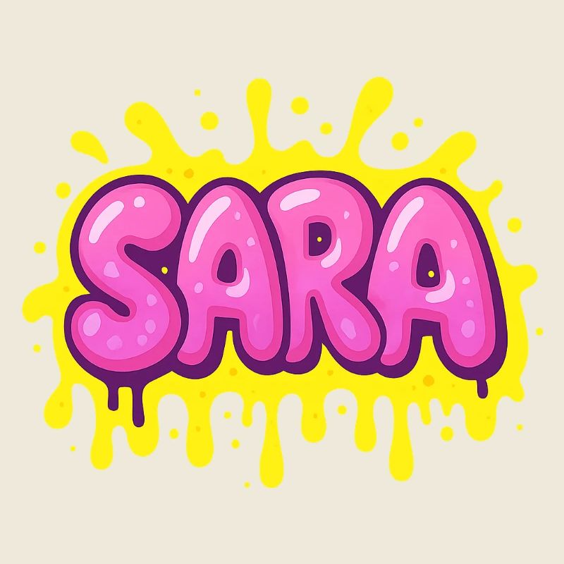 Graffiti  SARA Prénom cadeau idéal imprimable 