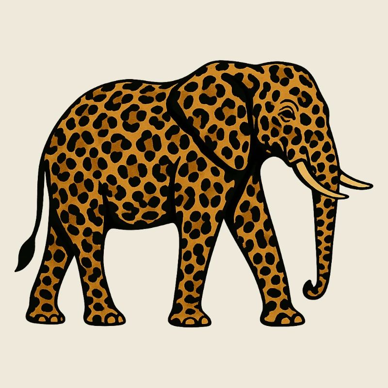 Leopard Elephant Pattern