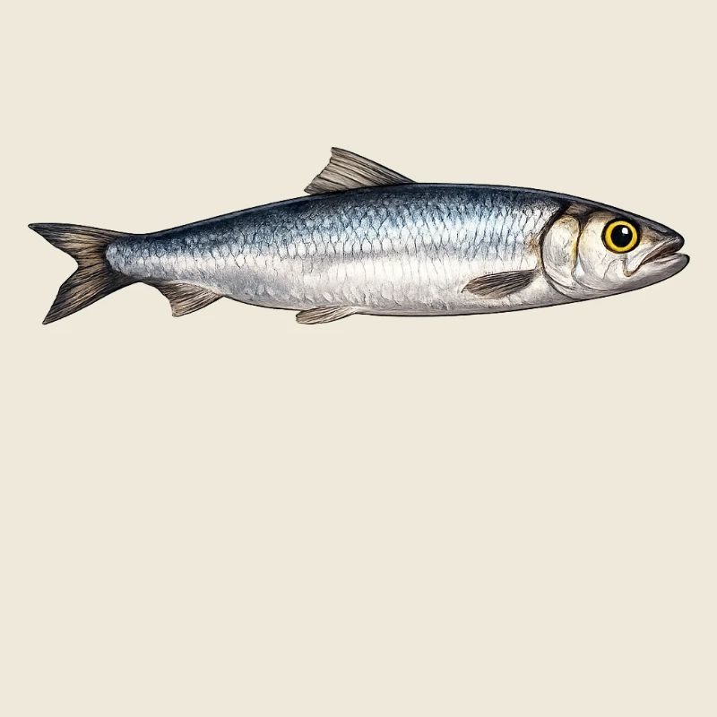 Silberner Flussfisch Illustration