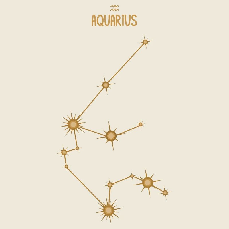 Wassermann Sternzeichen Sternbild Golden