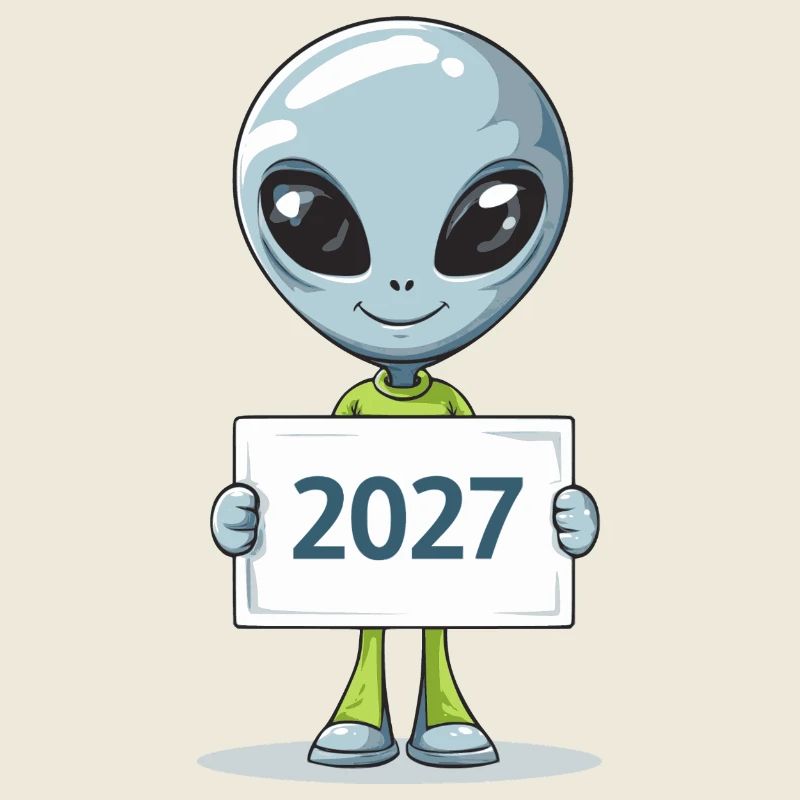 kleines blaues Alien