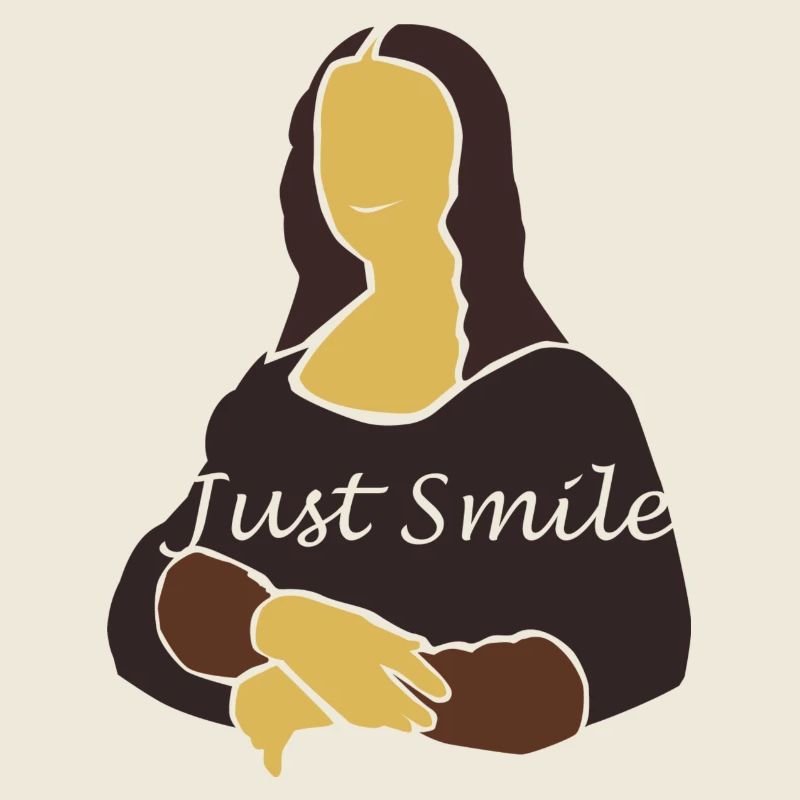 🇮🇹Mona Lisa Italie peinte sourire joyeusement
