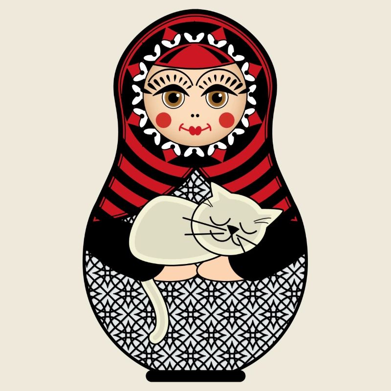 Matryoshka matryoshka Russian doll cat