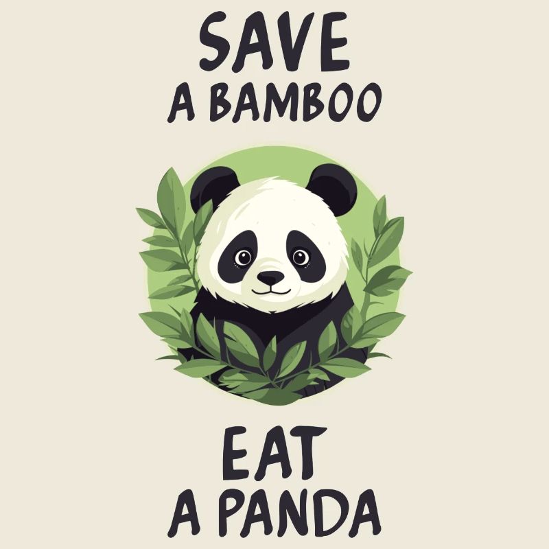 Save a bamboo, eat a panda.