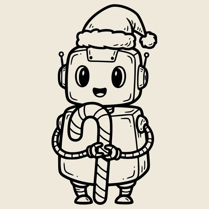 Süßer Weihnachtsjunge mit Geschenk