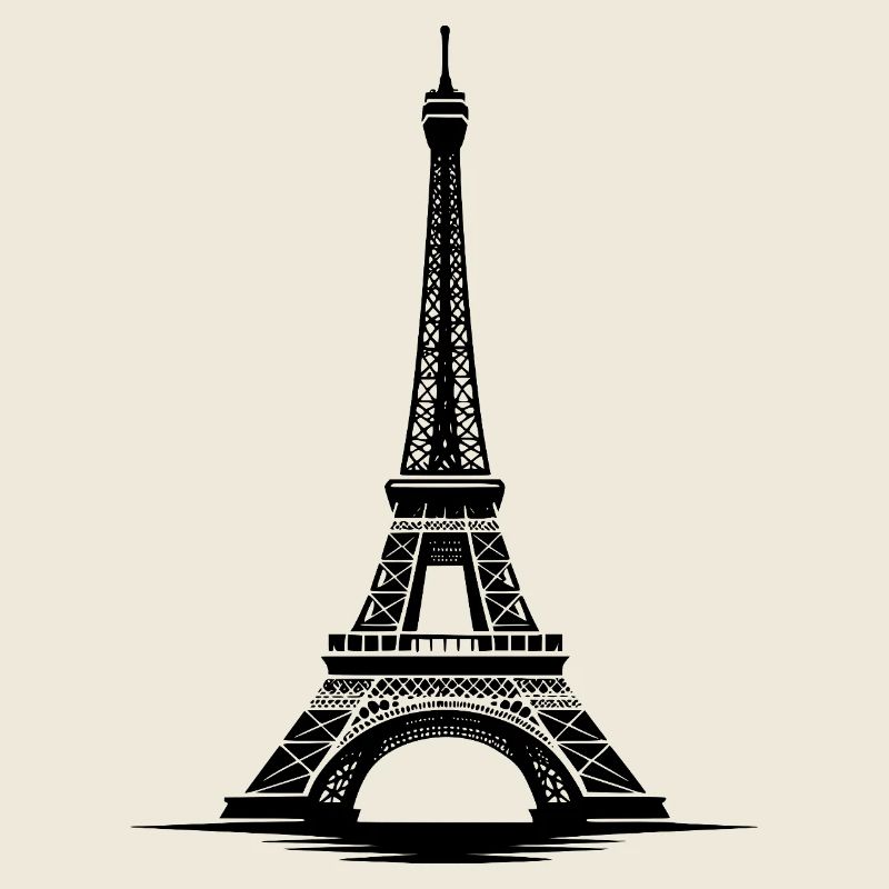 Eiffel Tower Paris Magic Minimalist, Monumental