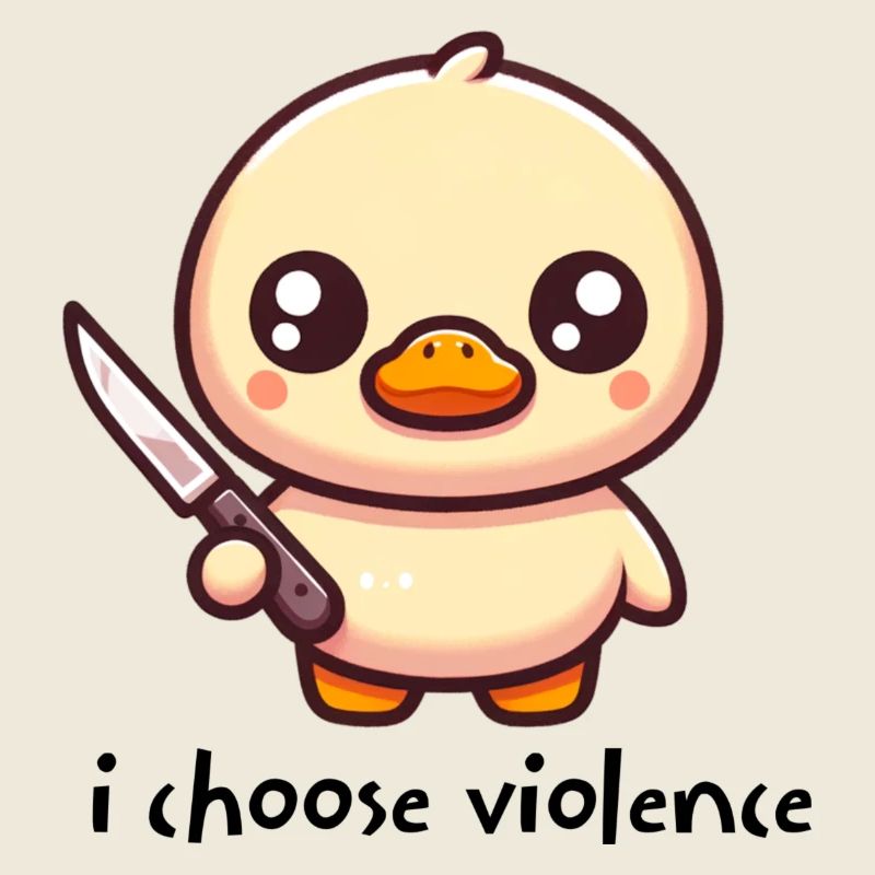 i choose violence duckling