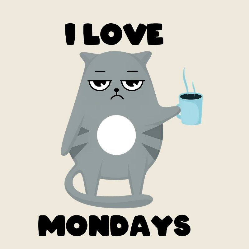 I love mondays - Cat Grumpy