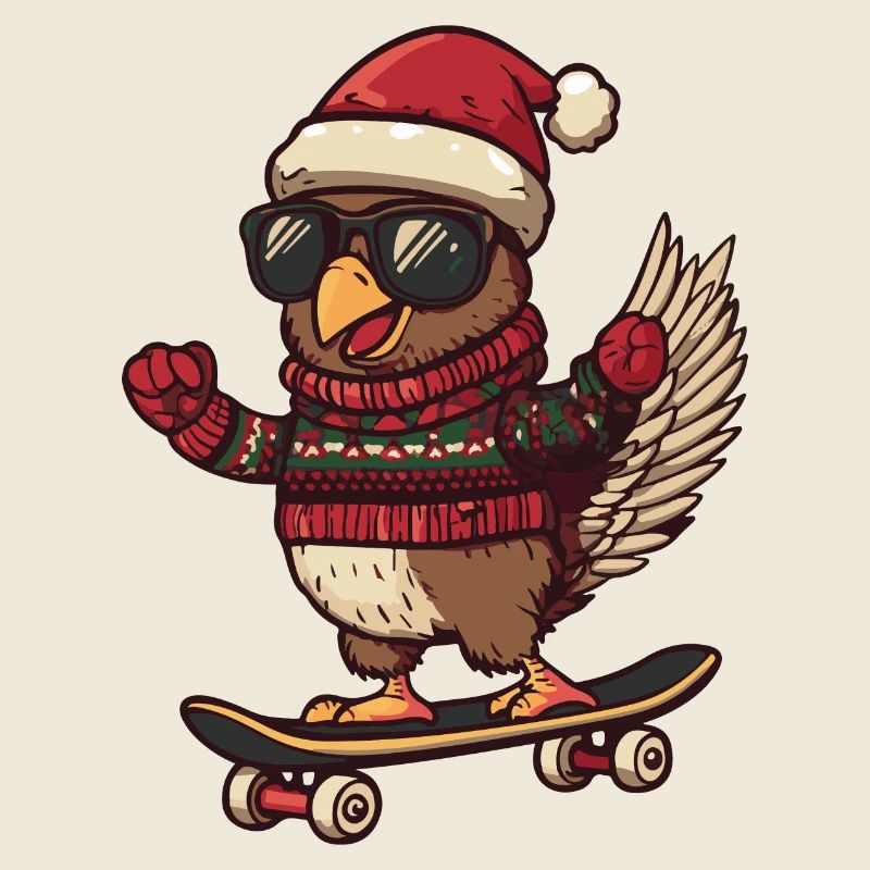 Dinde Noël drôle