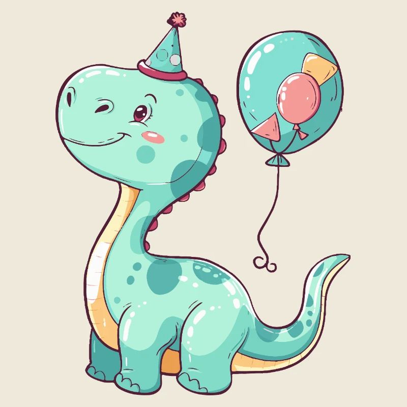 dinosaure brontosaure anniversaire bébé
