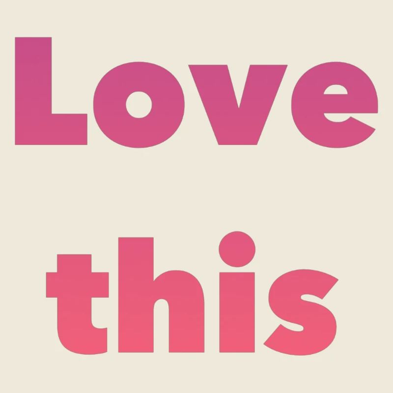 J’adore cette typographie en dégradé
