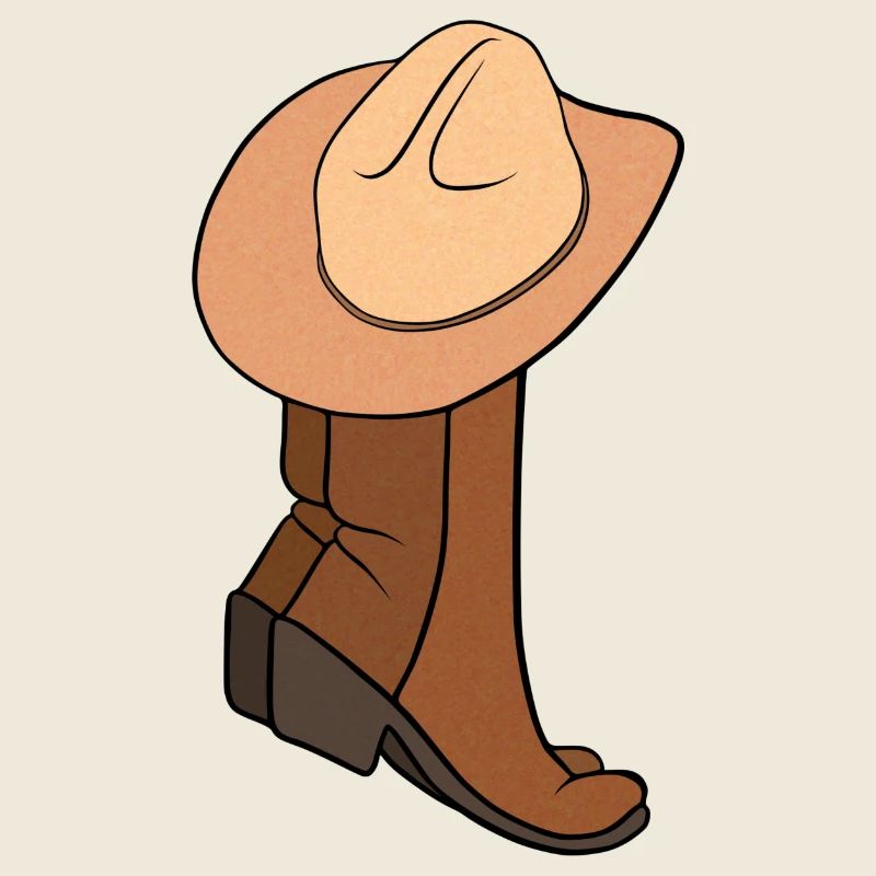 Cowboy/girl boots mit Hut
