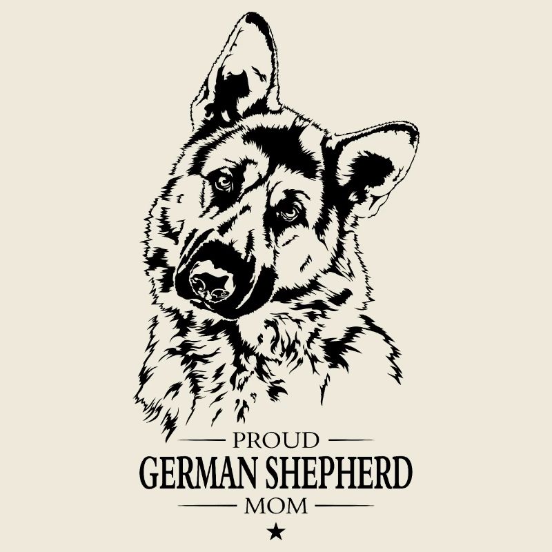 German Shepherd Mom Hunde Hund Wilsigns