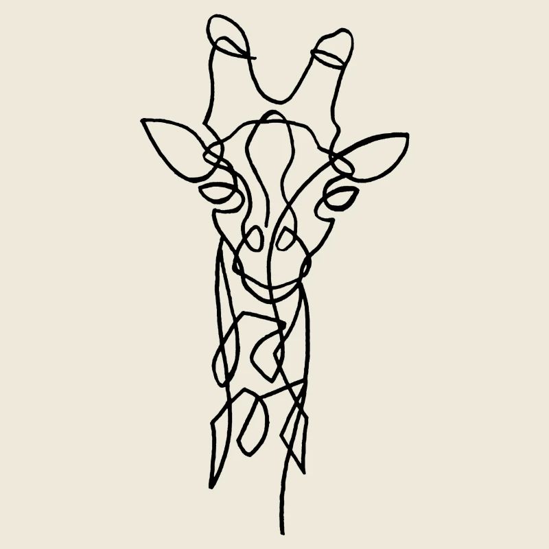 Sketch of the black giraffe