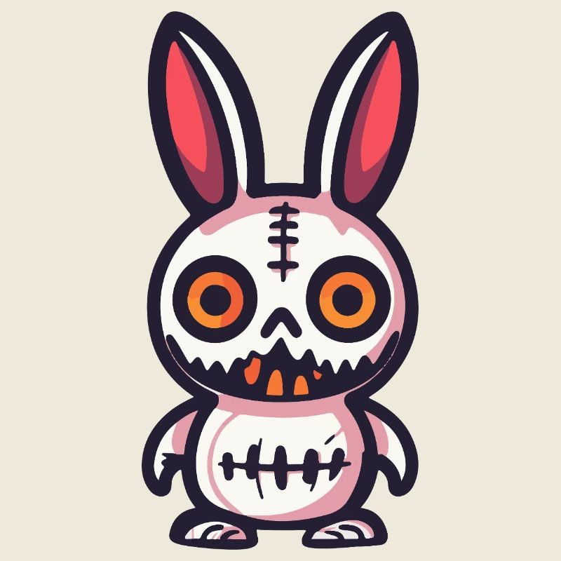 Hase Halloween Comic Lustig