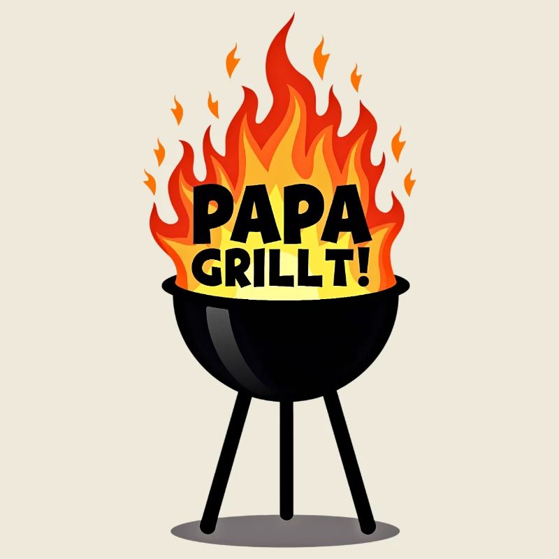 Grillen Grillsaison Papa Am Grill Papa Grillt