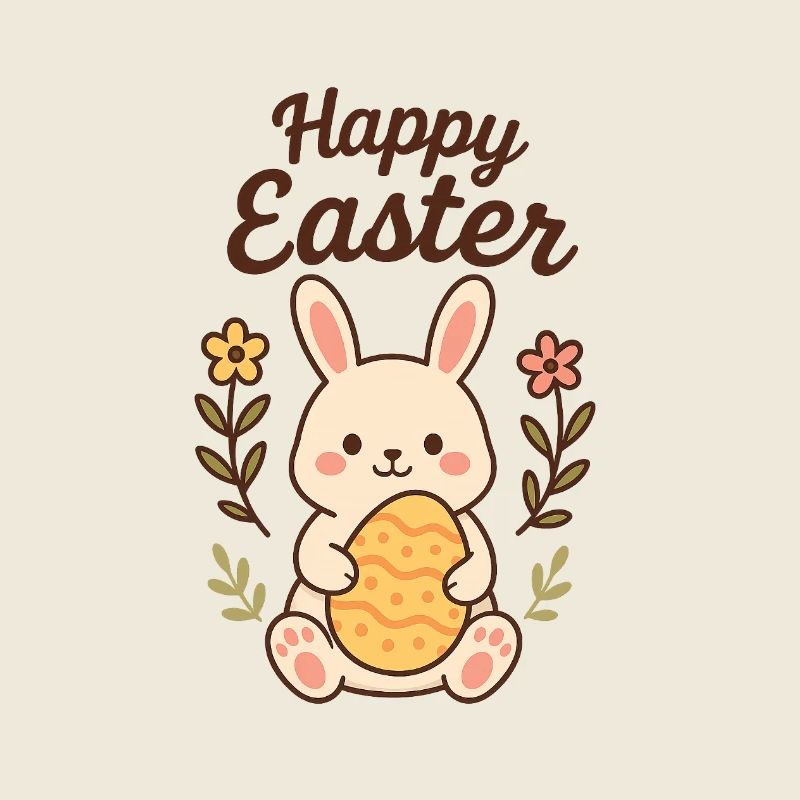 Bunny with an Easter Egg