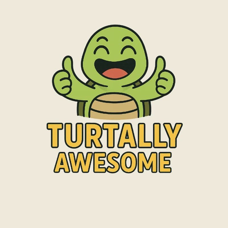 Turtally Awesome – Happy Turtle Daumen hoch