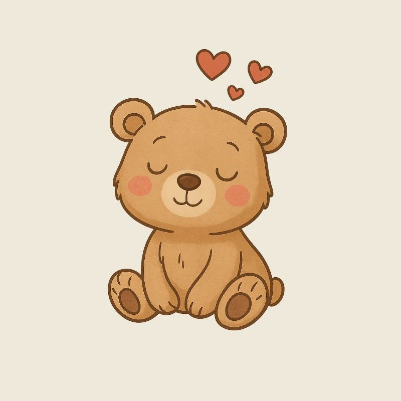 Bébé ours rêveur