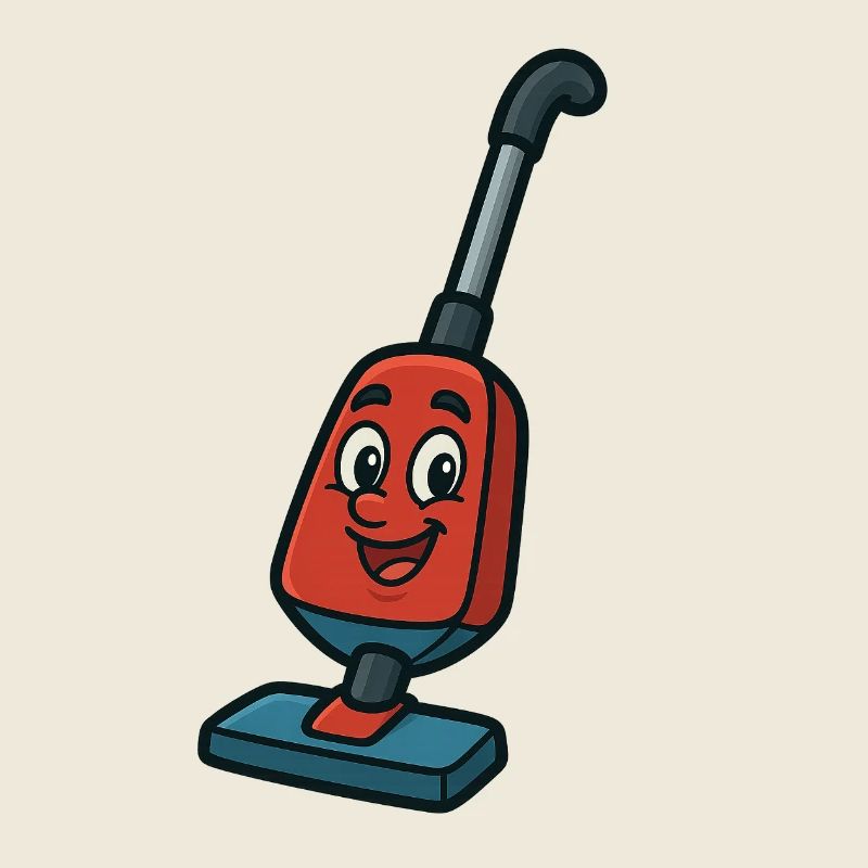 A happy vacuum cleaner
