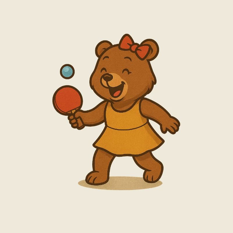 Table Tennis Bear