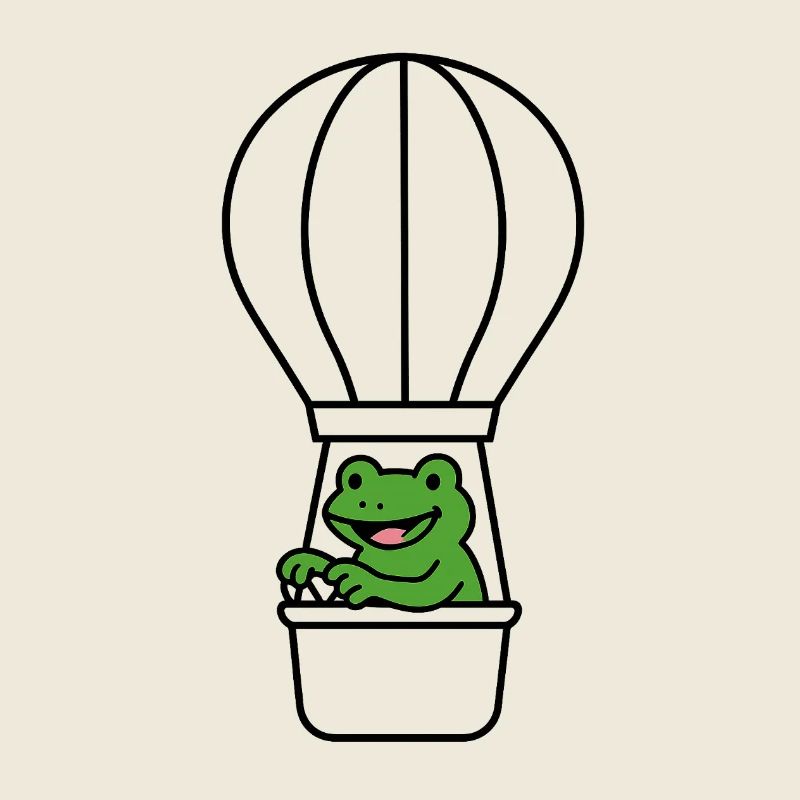 Frog in a balloon