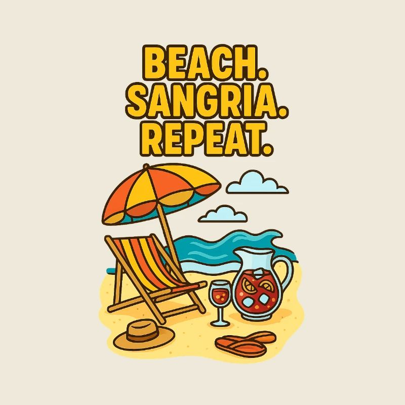 Beach Sangria Repeat Mallorca Spain