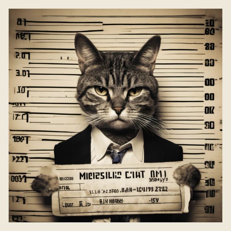 Mugshot Katze
